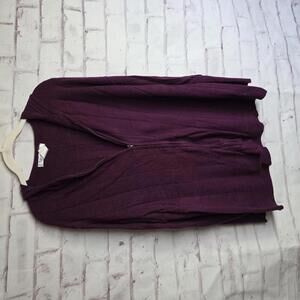 Zip Front Purple Sweater